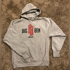 Vintage Y2K Starbury Big Ben Wallace Spell Out Gray Hoodie Sweatshirt Size M